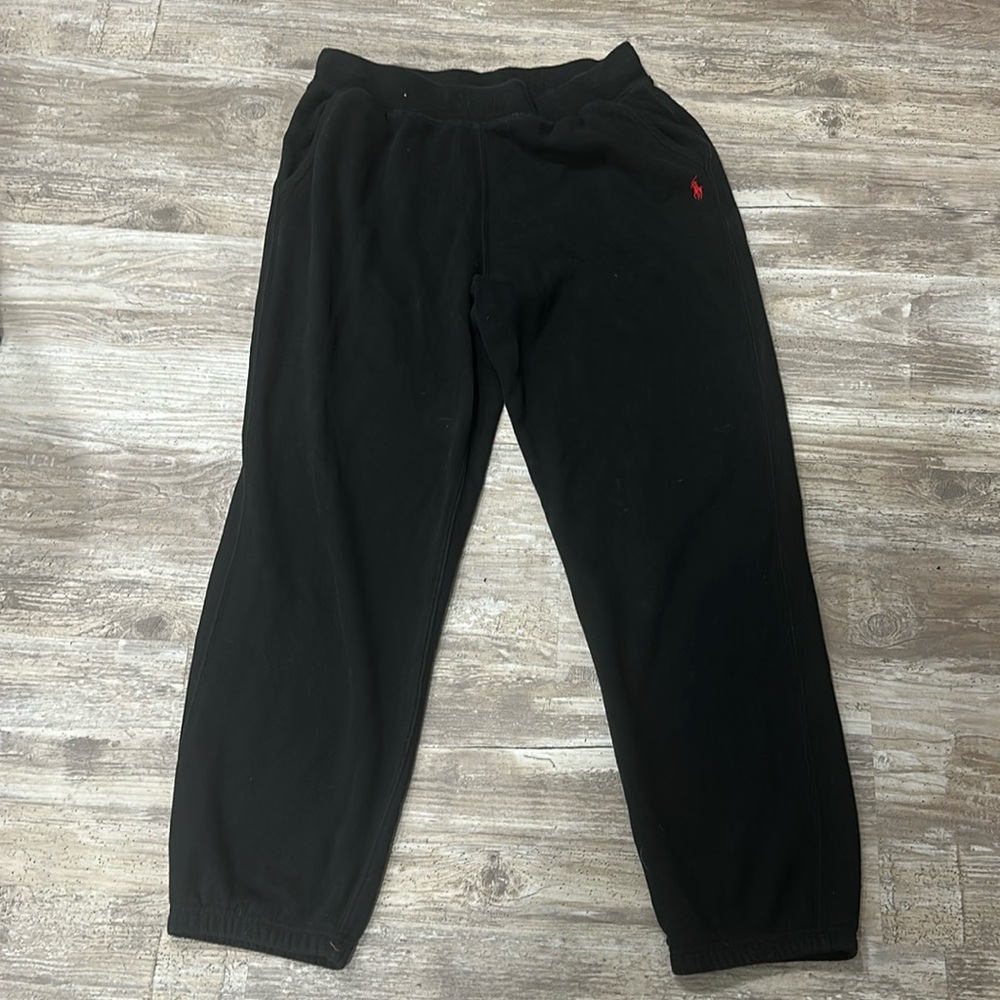 Polo Ralph Lauren Black Joggers Noys size XL 18-20